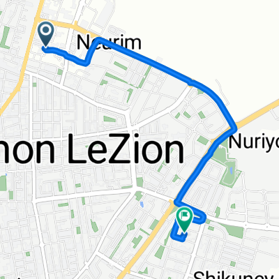Moshe Beker Street 13, Rishon LeTsiyon to Ha-Vered Street 8, Rishon LeTsiyon