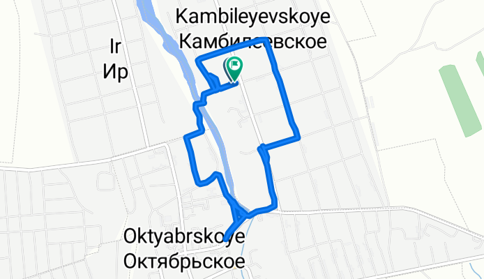 От улица Юрия Кучиева 45, Камбилеевское до улица Юрия Кучиева 45, Камбилеевское