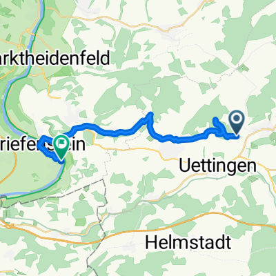 Route von Am Biotop, Greußenheim
