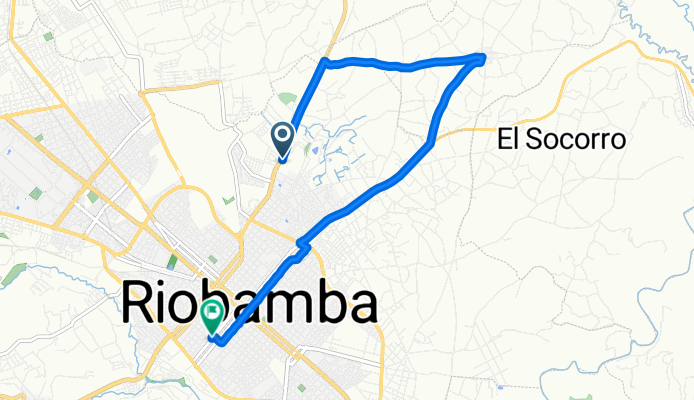 De Avenida Antonio Jose de Sucre, Riobamba a Cristobal Colon 1425, Riobamba