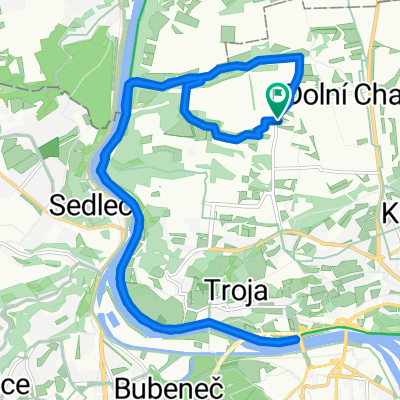 Čimice - Draháňské údolí - Toja - Čimické údolí - Čimice