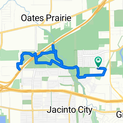 Ruta a Crystalwood Drive 12102, Houston