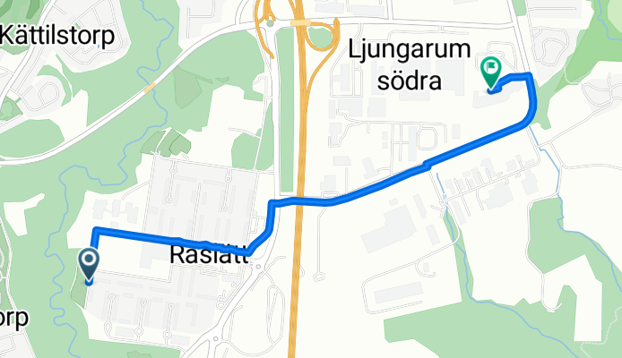 Kärrhöksgatan 96, Jönköping to Herkulesvägen 56, Jönköping