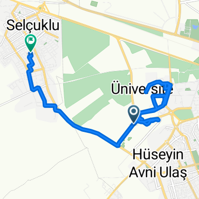 AÜ Ziraat Fak. Koyunculuk Şubesi to Aliye İzzet Begoviç Caddesi, Gez Osb