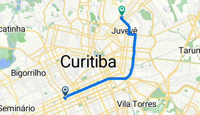 De Avenida Sete de Setembro 4519 a Avenida Paraná 81