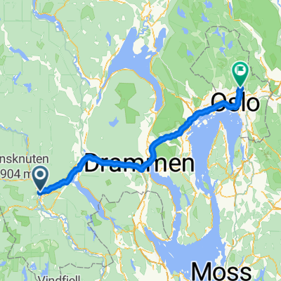 Vei hjem: Kongsberg-Oslo