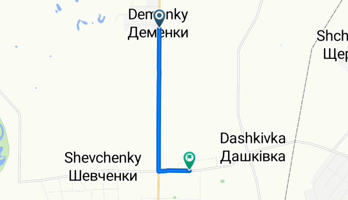 От О1708111 до О1708112, Дашківка