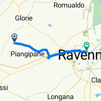 Da Via Canala 92, Santerno a Circonvallazione alla Rotonda dei Goti, Ravenna