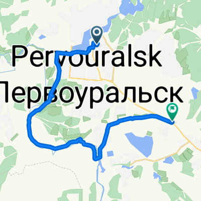 От улица Береговая 26, Первоуральск до улица Индустриальная, Первоуральск
