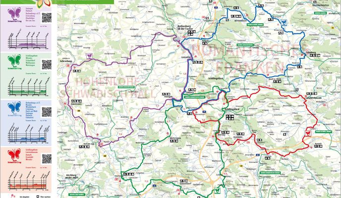 Foto 1 der Bikemap-Route "TG03 grün Radschmetterling romantisches Franken"