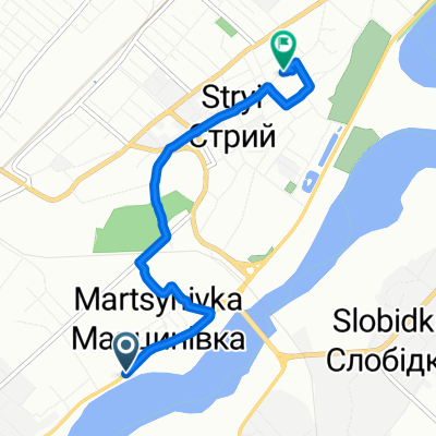 вулиця Об'їзна Дорога, Стрий to вулиця Богдана Хмельницького 22, Стрий