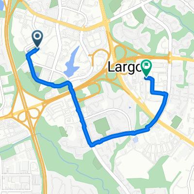 Largo Town Center Metro Station, Lake Arbor to Campus Way South 10500, Upper Marlboro