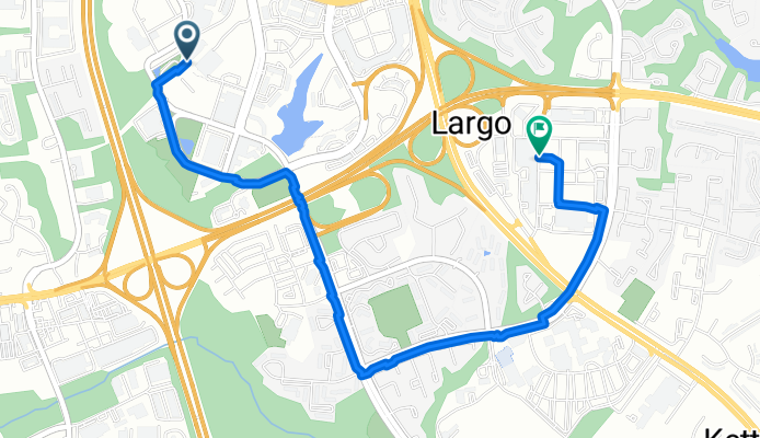 Largo Town Center Metro Station, Lake Arbor to Campus Way South 10500, Upper Marlboro