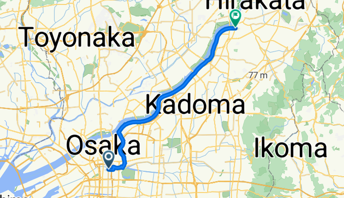 8-12, Imabashi 1-Chōme, Chuo, Osaka to 5-7, Tsutsumicho, Hirakata