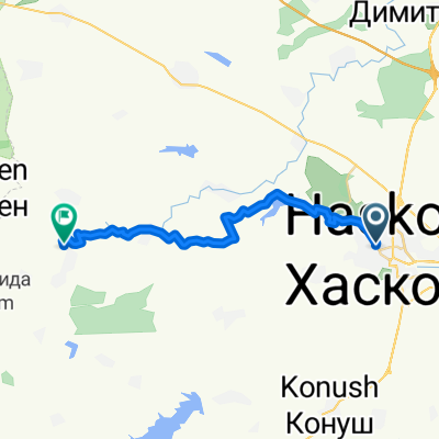 ulitsa "Vidin" 2, Haskovo to 806 11, Bryastovo