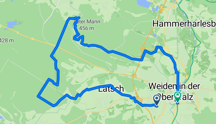 Krumme Äcker 1, Weiden in der Oberpfalz nach Brenner-Schäffer-Straße 66, Weiden in der Oberpfalz