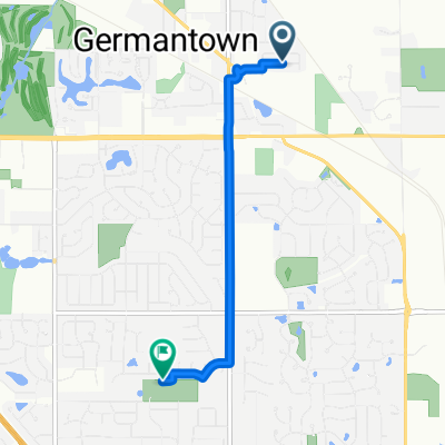 Route from N114W15191 Vicksburg Ave, Germantown