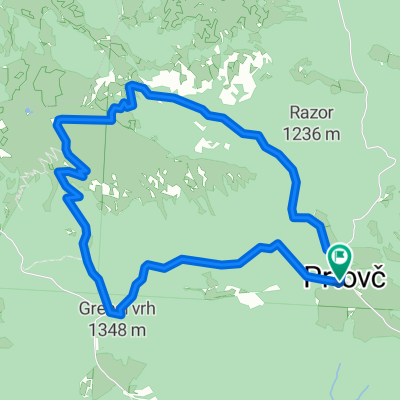 Prtovc - Krekova koca na Ratitovcu - Povden - Prtovc