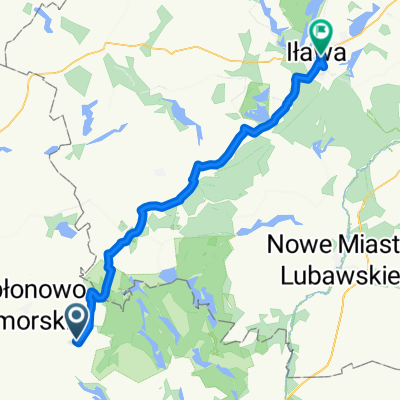 Konojady 25, Jabłonowo Pomorskie do Tadeusza Kościuszki 6a, Iława