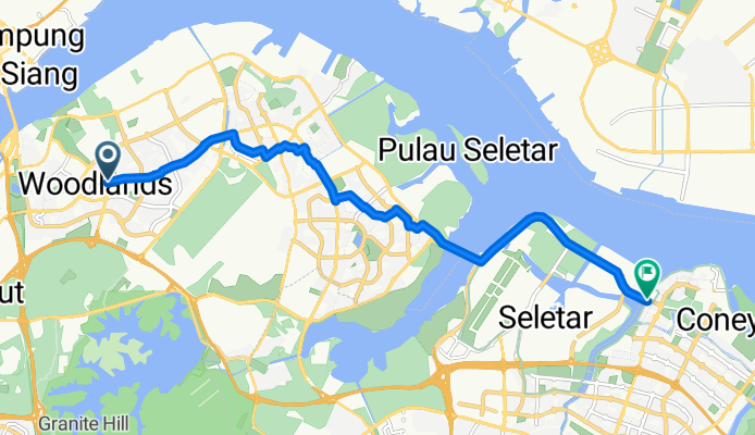 Woodlands Avenue 2, Singapore to Sumang Walk 325A, Singapore