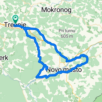 Trebnje - Otočec - Straža - Mirna Peč -Trebnje