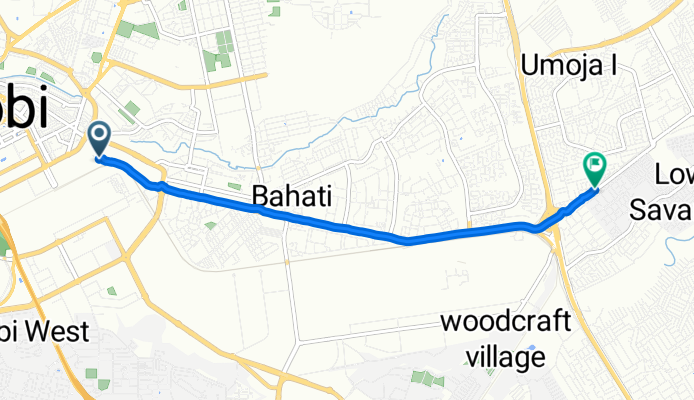 Muthurwa, Nairobi to Tena, Nairobi