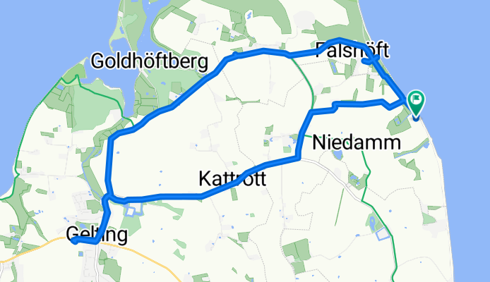 am späten Nachmittag noch mal zum Einkaufen nach Gelting...