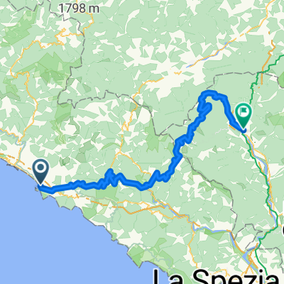 Sestri Levante-Cà Marcantonio-Passo Rastrello-Passo Borgallo-Pontremoli