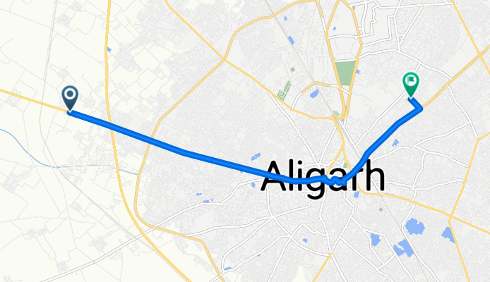 Bajna - Aligarh Road to Laxmi Bai Marg, Aligarh