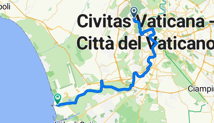 Da Roma a Fiumicino via Regina ciclarum