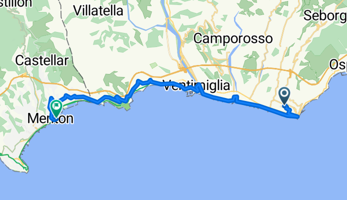 Da Via Quintino Sella 3–19, Bordighera a 15–19Bis Rue des Marins, Mentone