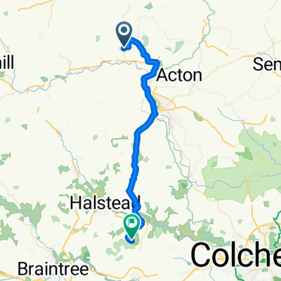 Golding Way 48, Glemsford to Lancaster Way 2, Earls Colne