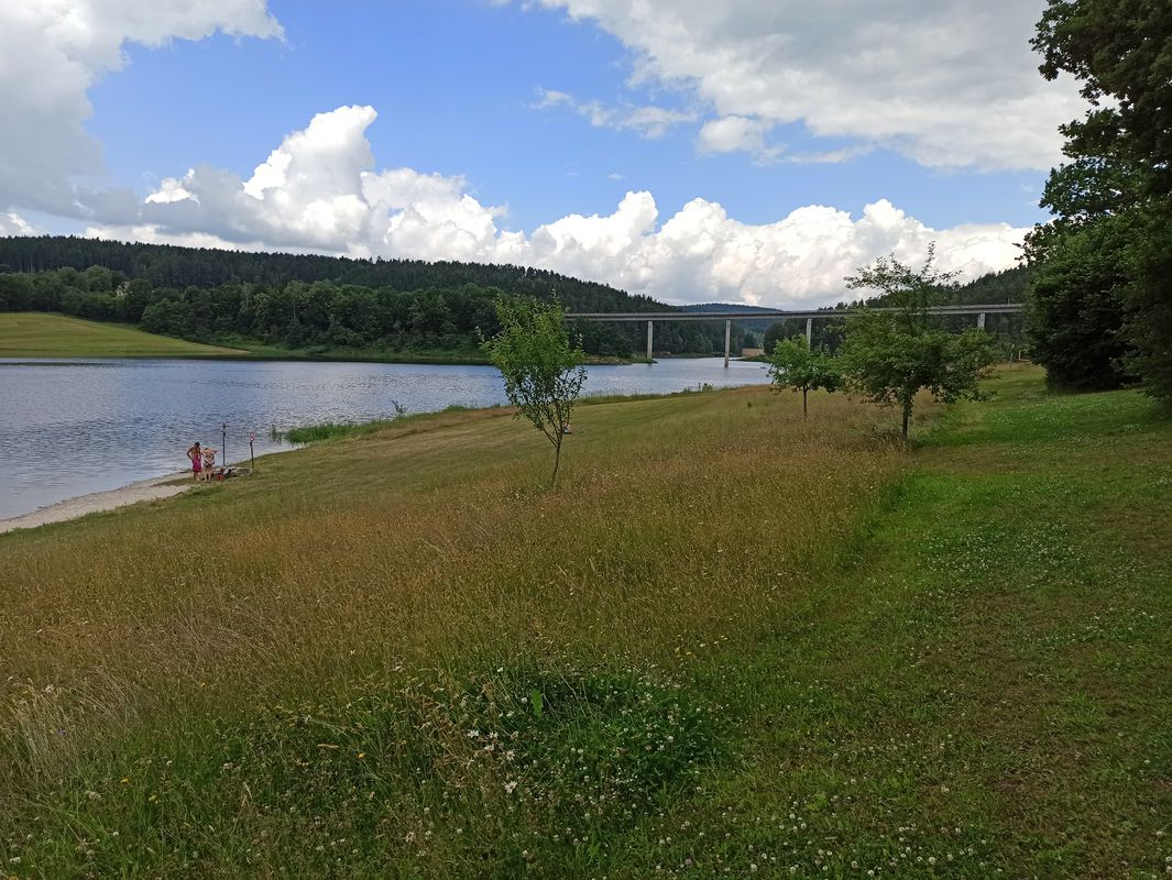 Eixendorfer Stausee von Schwarzach über Neunburg