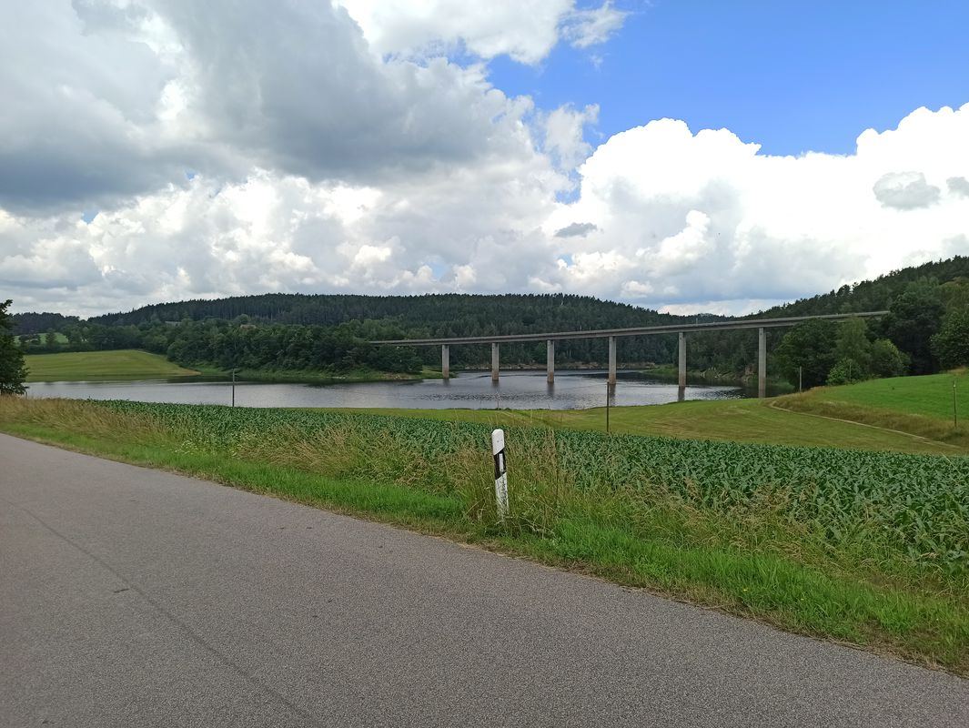 Eixendorfer Stausee von Schwarzach über Neunburg