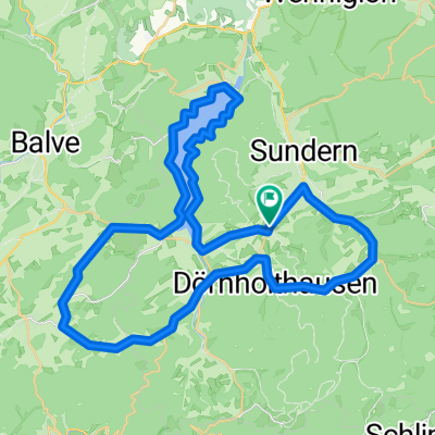 Endorf - Hüttebrüchen - Sorpesee