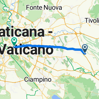 Via Prenestina, Gallicano nel Lazio to Piazza di Porta Maggiore 11–12, Rome