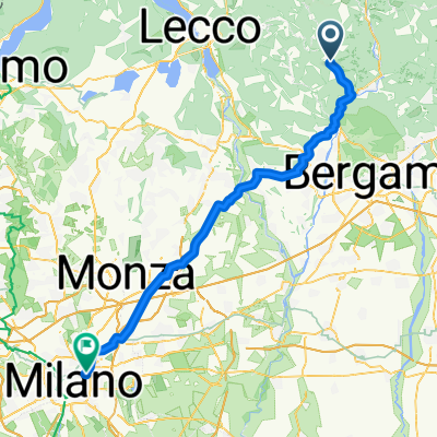 Da Via Capodato 3, Val Brembilla a Via Giuseppe Broggi 13, Milano