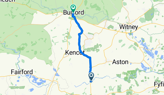 Thames Path, Clanfield, Bampton to 104 High St, Burford