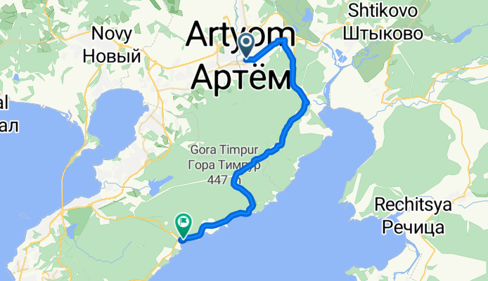 Ulitsa Lazo 22, Artyom to Lazurnaya Ulitsa 38, Vladivostok