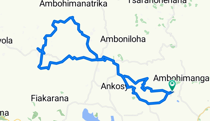 De Route d'Ambohimanga Rova côté Nord