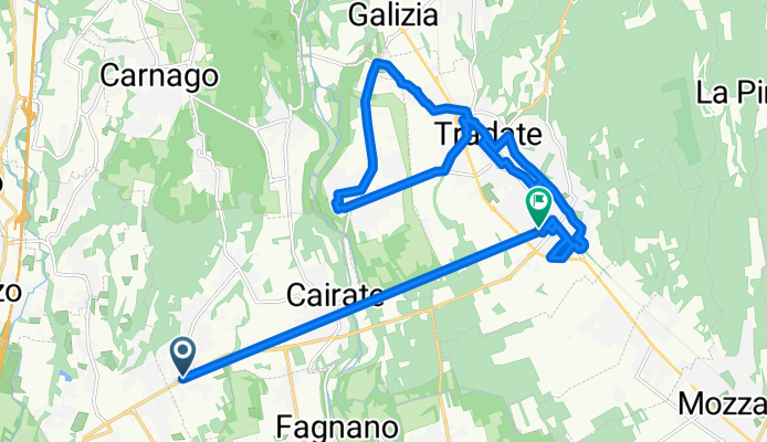 Da Via Fermi 23, Bolladello a Via Sabotino 18, Tradate