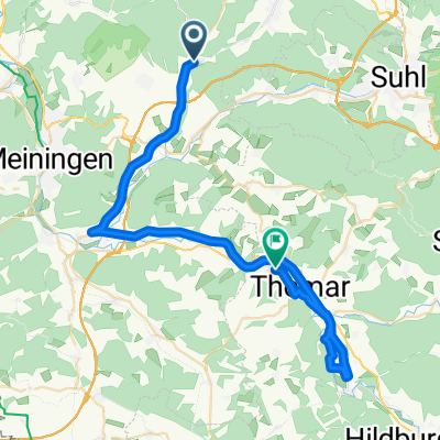 Hauptstraße 81, Schwarza nach Zehntweg 117, Henfstädt
