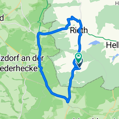 Route nach Dorfstraße 60, Schweickershausen