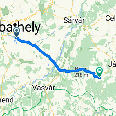 Táncsics Mihály utca 1, Táplánszentkereszt to Szabadság utca 56, Bögöte