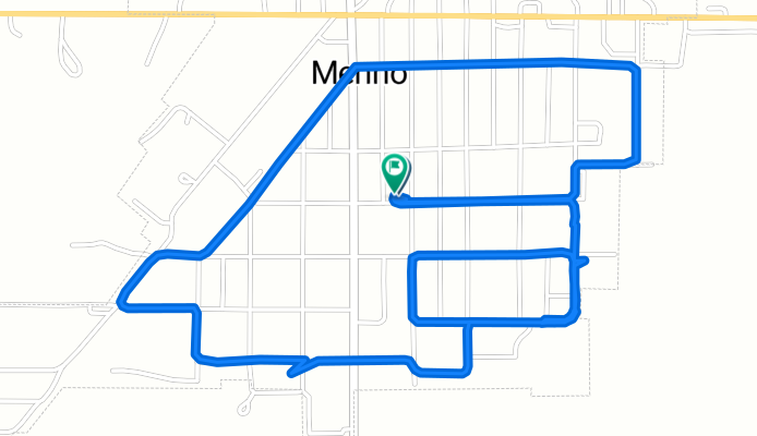 Restful route in Menno