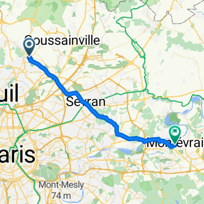 De 12 Allée des Saules, Villiers-le-Bel à 27 Rue Aristide Briand, Montévrain