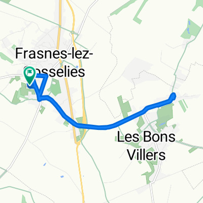 De Rue Trichon 4A, Les Bons Villers à Rue Trichon 4A, Les Bons Villers