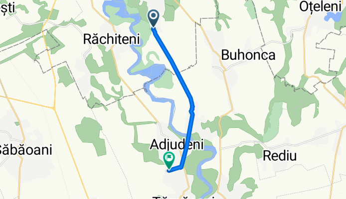 DJ208J 155-140, Butea to Strada Tineretului, Adjudeni