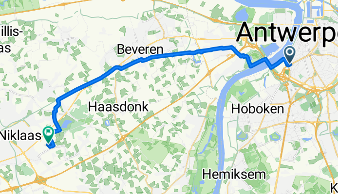 Amerikalei 198–226, Antwerpen naar Europark-Oost 13, Sint-Niklaas