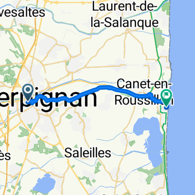 perpignan train station to beach